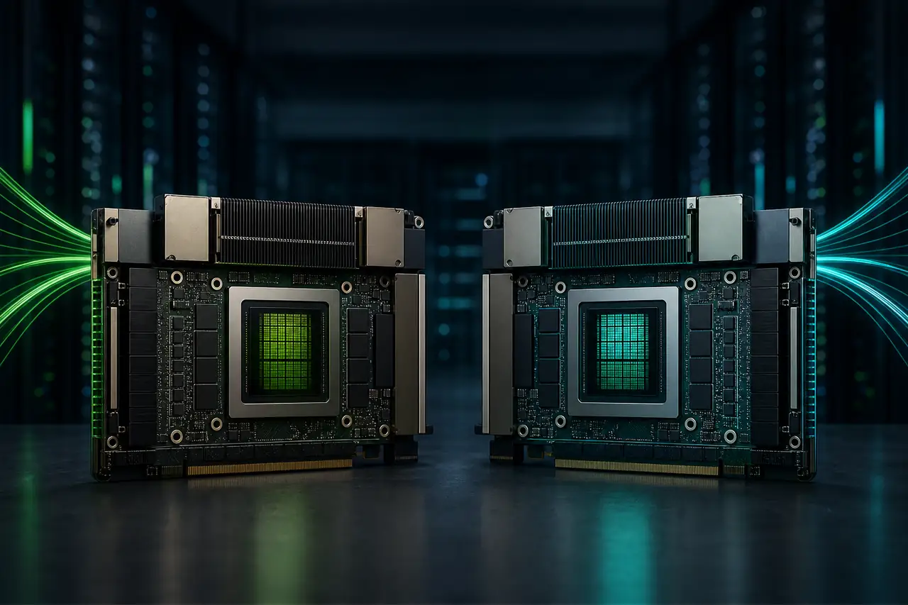 Editorial comparison of H100 and H200 data-center GPUs